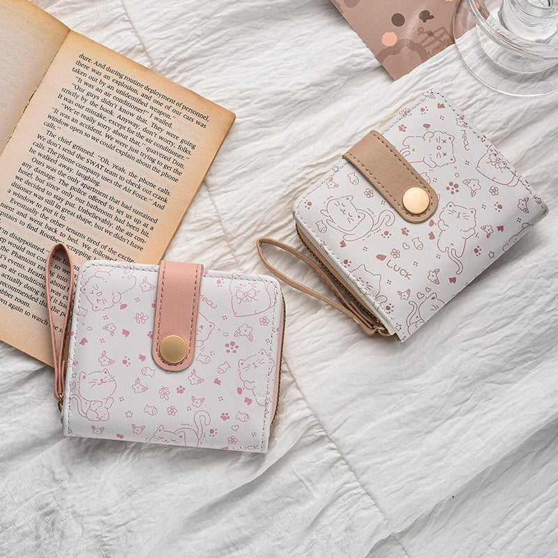 Wholesale Simple cute  buckle multifunctional wallet